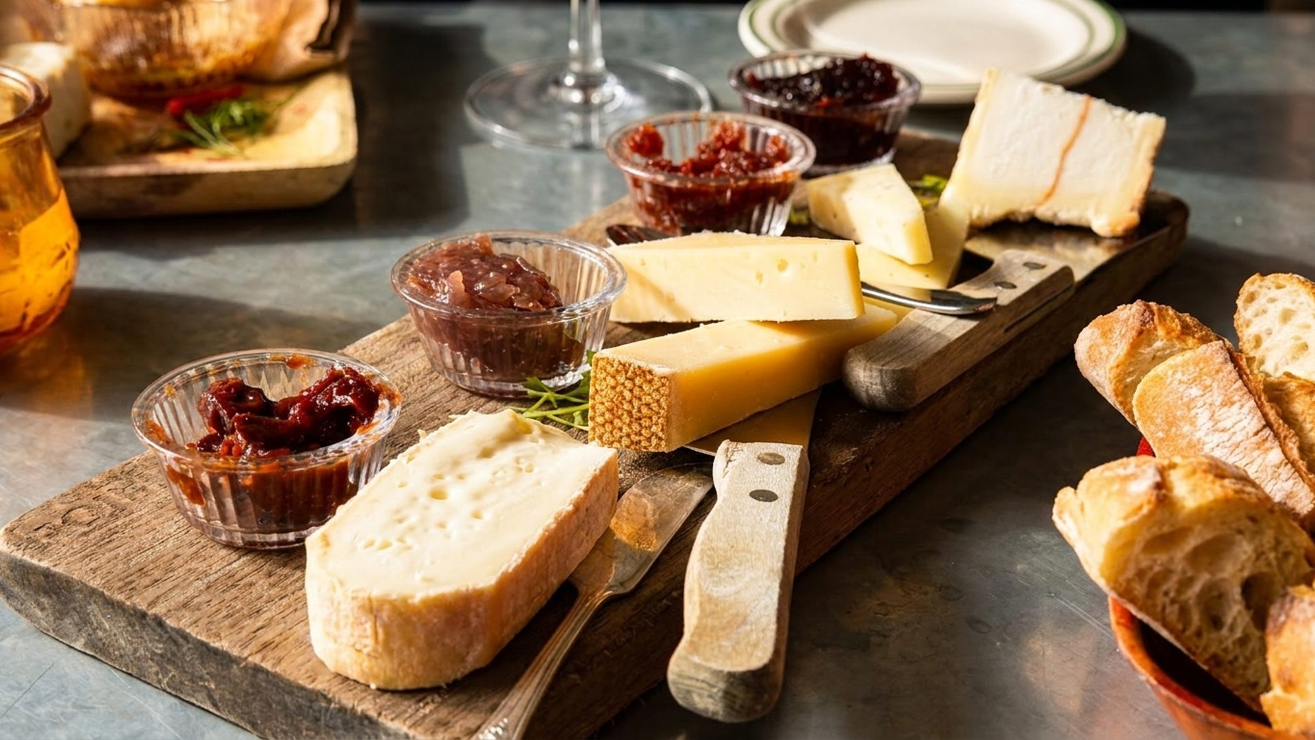 Around sixty cheeses and all the charcuterie